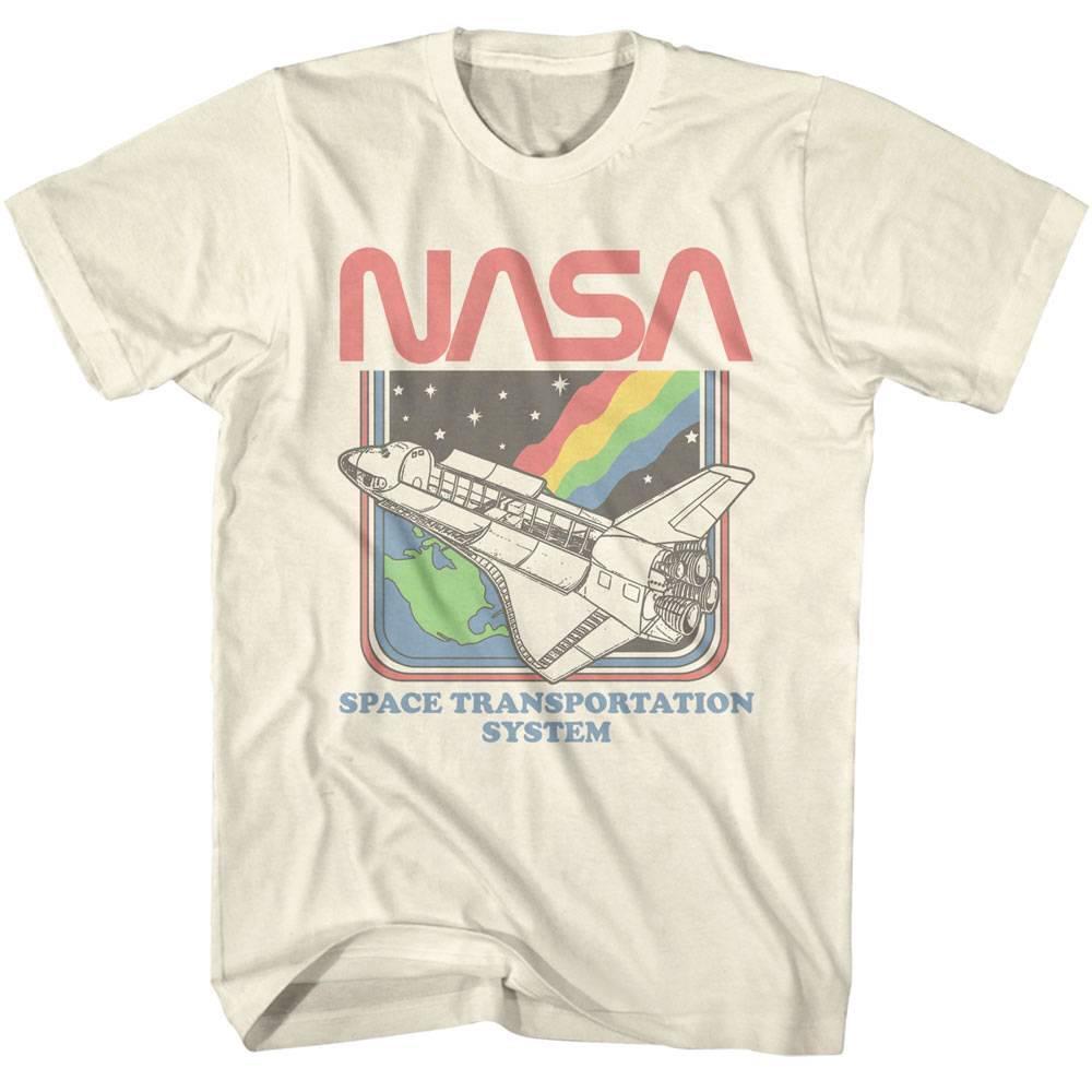 NASA Space Transportation System Retro Space Graphic T-Shirt